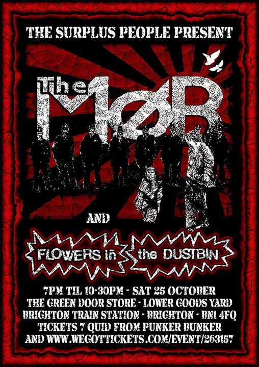 The Mob, Flowers in the Dustbin, Brighton 25 October 2014