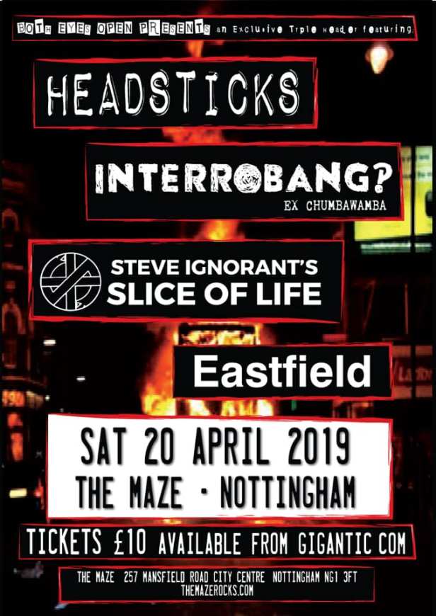 Headsticks - Interrobang? - Slice of Life - Eastfield - Nottingham - 20 April 2019