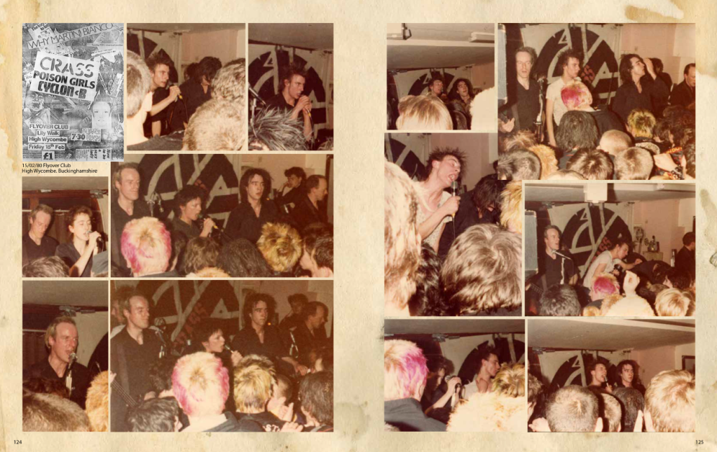 Crass: A Pictorial History - pages 124 and 125
