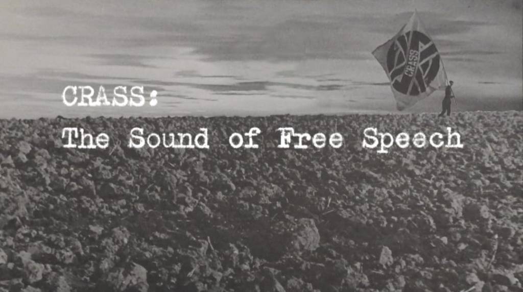 Title plate for the film Crass: The Sound of Free Speech